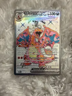 Pokemon TCG Charizard EX Obsidian Flames Holo Ultra Rare Card 215/197 - Image 1