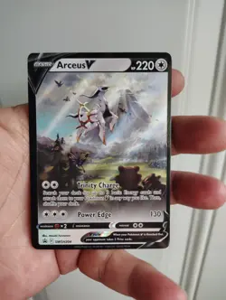 Pokemon TCG Arceus V SWSH204 2022 Black Star Promo Card with Bonus Card - Image 2