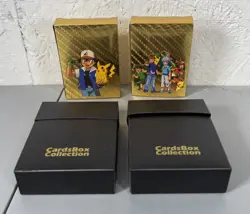 2 Packs of 55 Cards Each GOLD FOIL Fan Art Pokemon Mystery Cards - Sealed! - Image 1