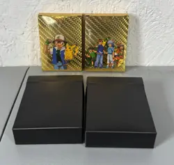 2 Packs of 55 Cards Each GOLD FOIL Fan Art Pokemon Mystery Cards - Sealed! - Image 2