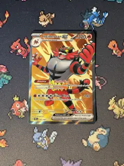 Pokemon Cards Incineroar ex 187/162 Secret Rare Temporal Forces - (NM) - Image 1