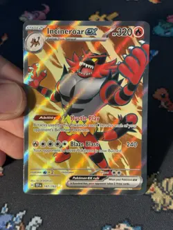 Pokemon Cards Incineroar ex 187/162 Secret Rare Temporal Forces - (NM) - Image 2