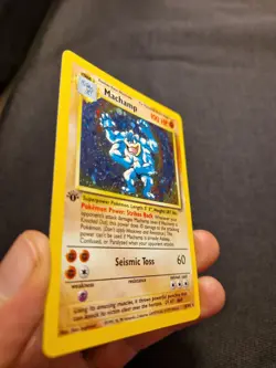 Machamp 1st Edition Holo 8/102 Base Set 1999 WOTC Vintage Pokemon Card NM - Image 3