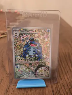Pokemon TCG SV Black Bolt English Seismitoad #105/086 Illustration Rare Card - Image 1