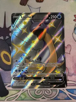 Pokemon TCG Lapras v Shining Fates Holo Rare Card SV110/SV122 NM Condition - Image 1