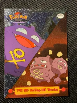 Pokemon Topps TV13 #109 Koffing/#110 Weezing Textured Holo Foil Card Rare - Image 2