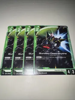 GD01-033 Gundam Deathscythe X4 Playset Gundam TCG CCG English Card Game - Image 4