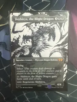 1x BORDERLESS Skithiryx, the Blight Dragon, NM, MUL, Magic: the Gathering, MtG - Image 1