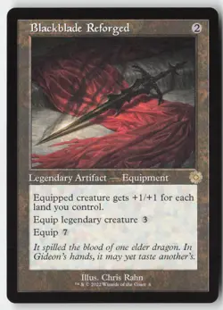 MTG - Blackblade Reforged R The Brothers' War: Retro Frame Artifacts 6 LP-NM - Image 1