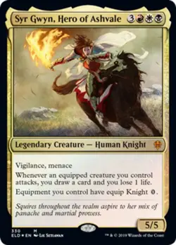 Near Mint x 1 Syr Gwyn, Hero of Ashvale - Foil - Brawl Deck Exclusive Throne of - Image 1