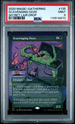 2020 MTG SECRET LAIR DROP #135 SCAVENGING OOZE PSA 9 - Image 1