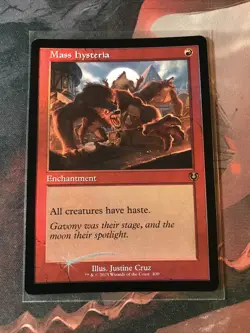 MTG Mass Hysteria Retro FOIL Innistrad Remastered INR 400 Rare NM - Image 1