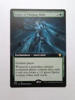 MTG Curse Of Clinging Webs (MIC) Innistrad MidnightHunt Extended Regular Rare 63 - Image 1