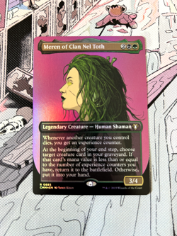 (Foil) (Extended Art) Meren of Clan Nel Toth | Near Mint | Commander Masters 685 - Image 1