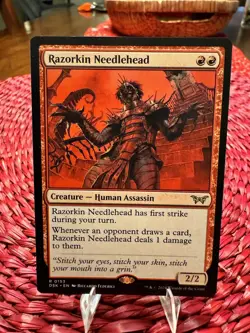 Razorkin Needlehead 0153 153 Rare DSK Duskmourn: House of Horror Magic MTG - Image 1