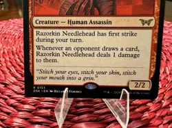 Razorkin Needlehead 0153 153 Rare DSK Duskmourn: House of Horror Magic MTG - Image 2