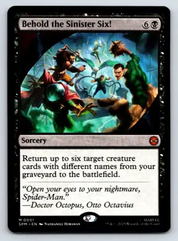Behold the Sinister Six! MTG Magic the Gathering M Marvel's Spider-Man 51 NM - Image 1