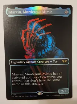 Mtg Duskmourn Marvin, Murderous Mimic Showcase NM Foil - Image 1