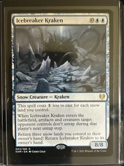MTG Magic the Gathering Icebreaker Kraken (063/285) Kaldheim - Image 1