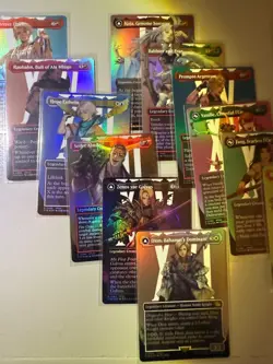Lot of 22 MTG Final Fantasy FOIL Borderless Characters [Foil] - 18 RARE - Image 4