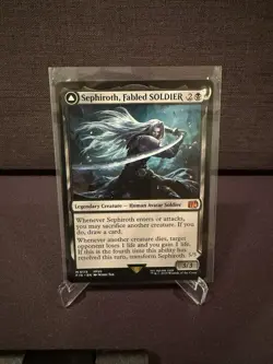 Magic the Gathering Final Fantasy Sephiroth Fabled Soldier Non-Foil Mythic - Image 1