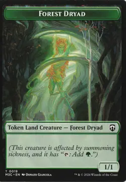 Forest Dryad // Boar Double-Sided Token regular T - Commander: Modern Horizons 3 - Image 1