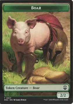 Forest Dryad // Boar Double-Sided Token regular T - Commander: Modern Horizons 3 - Image 2
