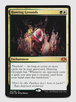 HUNTING GROUNDS [Dominaria Remastered] MTG Magic NM/M 🌳⚪ - Image 1