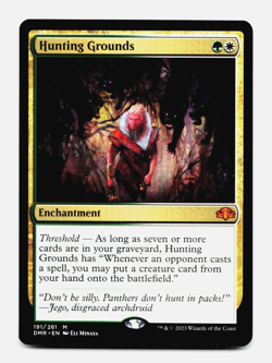 HUNTING GROUNDS [Dominaria Remastered] MTG Magic NM/M 🌳⚪ - Image 3