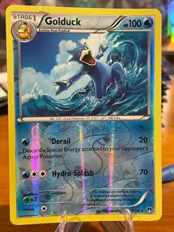 2016 Pokemon XY Breakpoint Golduck 17/122 Rare Reverse Holo Stage 1 MP - Image 1