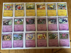 Pokemon Journey Together Complete Base Set Common, Uncommon & Rares - Image 3