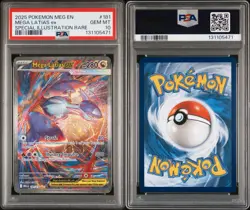 2025 POKEMON MEGA EVOLUTION SPECIAL ILLUSTRATION RARE #181 MEGA LATIAS EX PSA 10 - Image 2