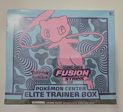 Pokemon TCG Pokemon Center Sword & Shield Fusion Strike Elite Trainer Box SEALED 820650809941 - Image 1