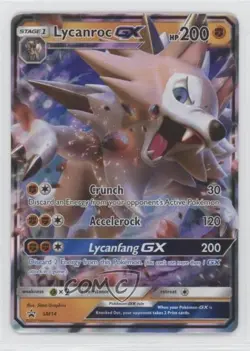 Lycanroc GX Pokemon Sun & Moon Black Star Promo #SM14 - Image 1