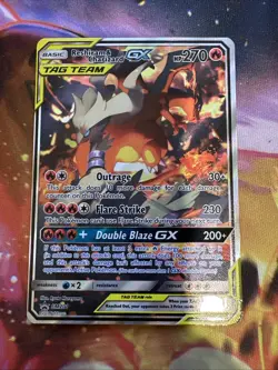 Pokemon TCG Sun and Moon Reshiram Charizard GX Promo SM Black Star - Image 1