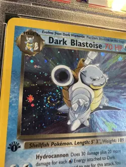 2000 Pokemon Rocket 1st Edition - Dark Blastoise Holo #3 PSA 7 SWIRL💫 new cert - Image 2