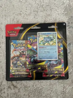 Pokemon TCG Mega Evolution 3 Pack Blister Golduck | Foil Promo + 3 Booster Packs - Image 1