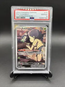 2024 Pokemon Tcg Twm Poltchageist Illustration Rare Psa 10 - Image 1