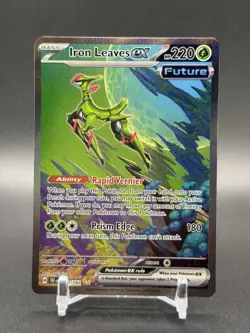 Iron Leaves ex 203/162 SV05: Temporal Forces Special Illustration Rare Pokemon - Image 1