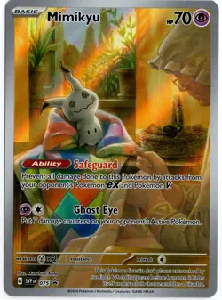 Pokemon Mimikyu 075 Sv: Paldean Fates ETB Promo NM - Image 1