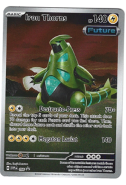 Pokemon Iron Thorns SVP 098 Temporal Forces ETB Holo Black Star Promo NM - Image 1