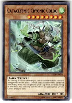 Yugioh RIRA-EN030 Cataclysmic Cryonic Coldo Common Near Mint - Image 1