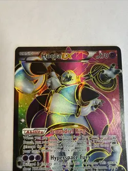 Hoopa EX Full Art 89/98 - XY Ancient Origins Ultra Rare Holo Pokemon Card lp - Image 2