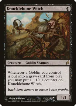 Knucklebone Witch Lorwyn PLD Black Rare MAGIC THE GATHERING MTG CARD ABUGames - Image 1