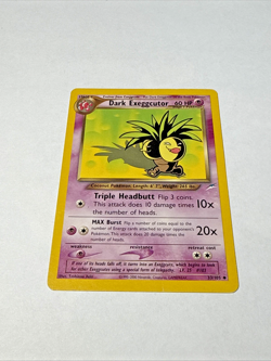 Pokemon TCG Neo Destiny Dark Exeggutor Card 33/105 LP-MP - Image 1