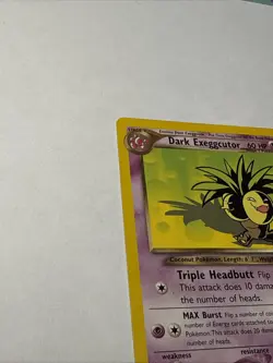 Pokemon TCG Neo Destiny Dark Exeggutor Card 33/105 LP-MP - Image 2