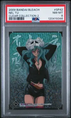 BLEACH NEL NELLIEL TU BANDAI 2009 CLEAR CARD COLLECTION 2 SP42 NM PSA 8 RARE - Image 1