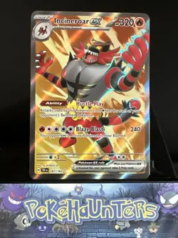 Pokemon Card Incineroar ex 187/162 Temporal Forces Full Art Ultra Rare NM - Image 1