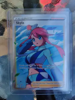 Pokemon Card TCG - Skyla 072/072 Ultra Rare Full Art Trainer Shining Fates NM - Image 1