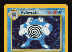Poliwrath Original Base Set Holo Rare 13/102 Pokemon Card WOTC LP - Image 3